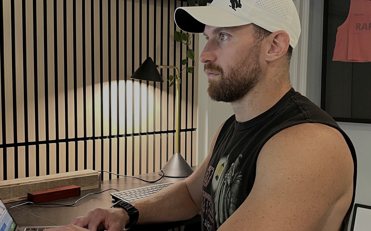 Programming notes and a laptop on a desk
